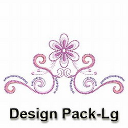 Heirloom Abstract Flower machine embroidery designs