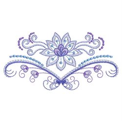 Heirloom Abstract Flower 02 machine embroidery designs