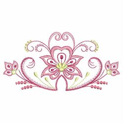 Heirloom Abstract Flower 05 machine embroidery designs