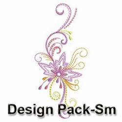 Colorful Abstract Flower machine embroidery designs