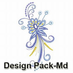 Colorful Abstract Flower machine embroidery designs