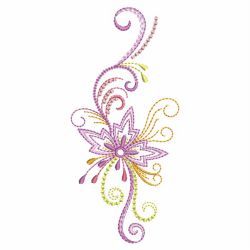 Colorful Abstract Flower 01 machine embroidery designs