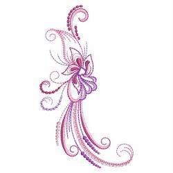 Colorful Abstract Flower 03 machine embroidery designs