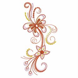 Colorful Abstract Flower 07 machine embroidery designs