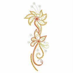 Colorful Abstract Flower 08 machine embroidery designs