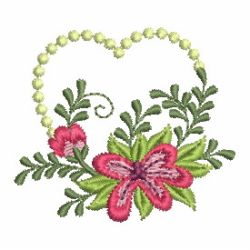 Heirloom Cute Flowers 04 machine embroidery designs