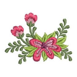 Heirloom Cute Flowers 06 machine embroidery designs