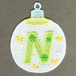 FSL Colorful Alphabet Ornaments 14 machine embroidery designs