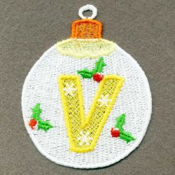 FSL Colorful Alphabet Ornaments 22 machine embroidery designs