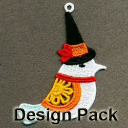 FSL Halloween Bird machine embroidery designs