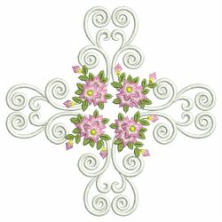 Heirloom Flower Symmetry 05 machine embroidery designs