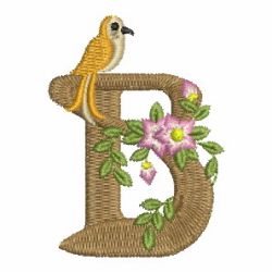 Bird Elegance Alphabet 02 machine embroidery designs