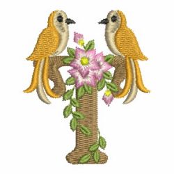 Bird Elegance Alphabet 20 machine embroidery designs