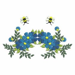 Heirloom Blue Flowers 04