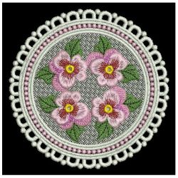 FSL Pansy Doily 01 machine embroidery designs