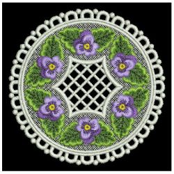 FSL Pansy Doily 06 machine embroidery designs
