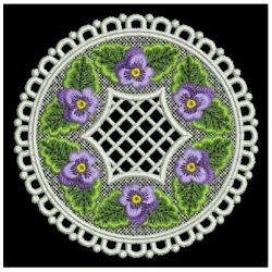 FSL Pansy Doily 06 machine embroidery designs