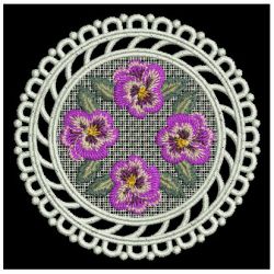 FSL Pansy Doily 07 machine embroidery designs