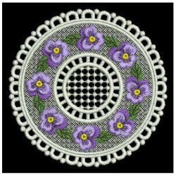 FSL Pansy Doily 08 machine embroidery designs