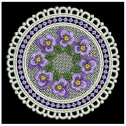 FSL Pansy Doily 10 machine embroidery designs