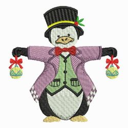 Lovely Christmas Penguin 03 machine embroidery designs