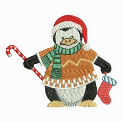 Lovely Christmas Penguin 04 machine embroidery designs