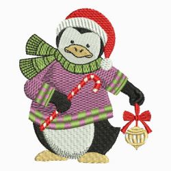 Lovely Christmas Penguin 05 machine embroidery designs