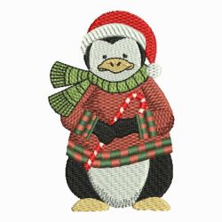 Lovely Christmas Penguin 08 machine embroidery designs