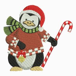 Lovely Christmas Penguin 09 machine embroidery designs