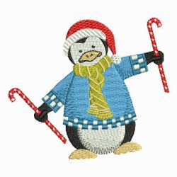 Lovely Christmas Penguin 10 machine embroidery designs