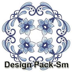 Delft Blue Quilt(Sm) machine embroidery designs