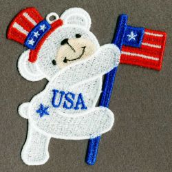 FSL Patriotic Bears 07 machine embroidery designs