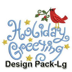 Christmas Greetings(Lg) machine embroidery designs