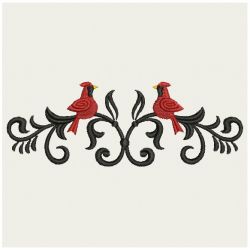 Elegant Heirloom Cardinals 01(Lg) machine embroidery designs