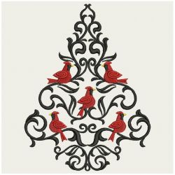 Elegant Heirloom Cardinals 04(Md) machine embroidery designs