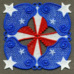 FSL Patriotic Coasters 01 machine embroidery designs