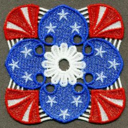FSL Patriotic Coasters 04 machine embroidery designs