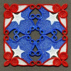 FSL Patriotic Coasters 07 machine embroidery designs