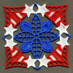 FSL Patriotic Coasters 08 machine embroidery designs