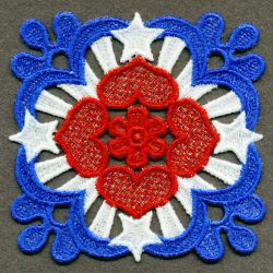 FSL Patriotic Coasters 09 machine embroidery designs