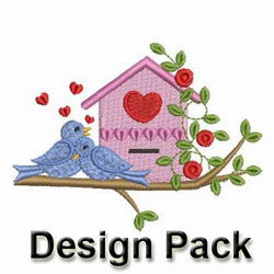 Holiday BirdHouses machine embroidery designs
