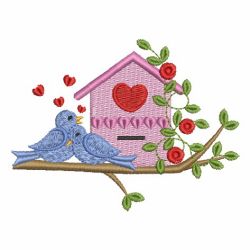 Holiday BirdHouses 03 machine embroidery designs