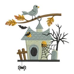 Holiday BirdHouses 05 machine embroidery designs