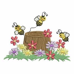 Spring Busy Bees 03 machine embroidery designs