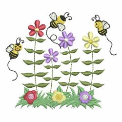 Spring Busy Bees 06 machine embroidery designs