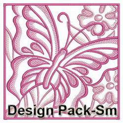 Fancy Butterfly Decoration(Sm) machine embroidery designs