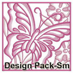 Fancy Butterfly Decoration(Sm) machine embroidery designs