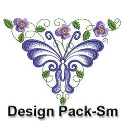 Elegant Butterflies(Sm) machine embroidery designs