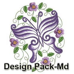 Elegant Butterflies(Md) machine embroidery designs