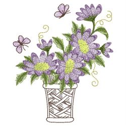Elegant Purple Flowers 09 machine embroidery designs